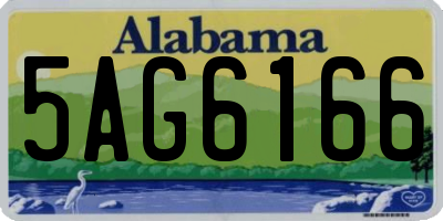 AL license plate 5AG6166