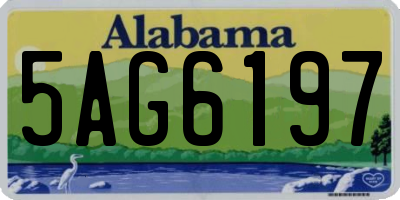 AL license plate 5AG6197