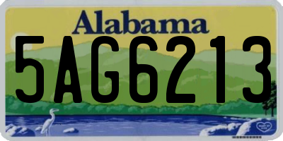 AL license plate 5AG6213