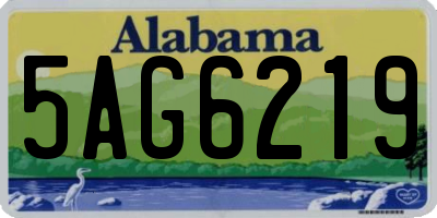 AL license plate 5AG6219