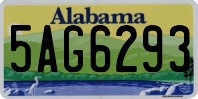 AL license plate 5AG6293