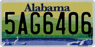 AL license plate 5AG6406