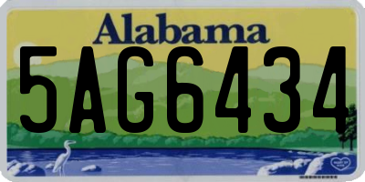 AL license plate 5AG6434