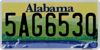 AL license plate 5AG6530