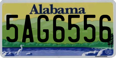 AL license plate 5AG6556