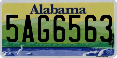 AL license plate 5AG6563