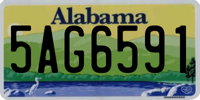 AL license plate 5AG6591