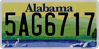 AL license plate 5AG6717