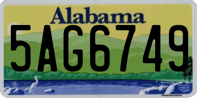 AL license plate 5AG6749