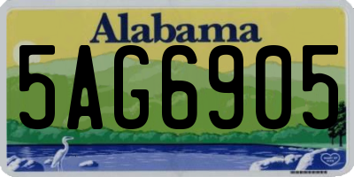 AL license plate 5AG6905