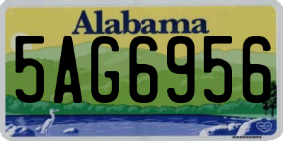 AL license plate 5AG6956