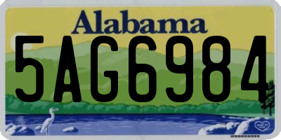 AL license plate 5AG6984