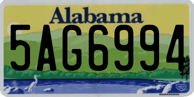 AL license plate 5AG6994