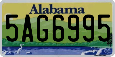 AL license plate 5AG6995