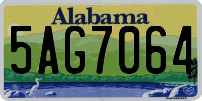 AL license plate 5AG7064