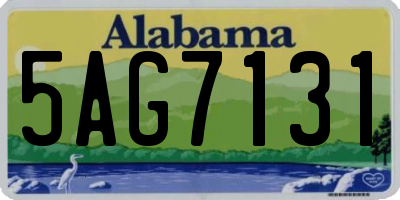 AL license plate 5AG7131