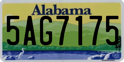 AL license plate 5AG7175
