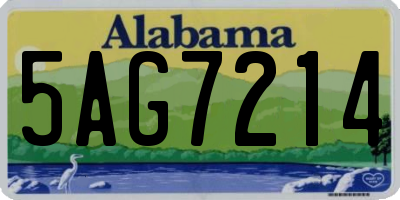 AL license plate 5AG7214
