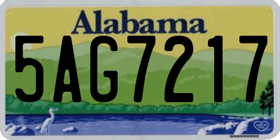 AL license plate 5AG7217