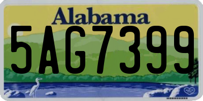 AL license plate 5AG7399