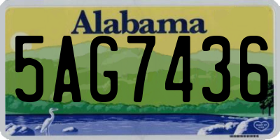 AL license plate 5AG7436