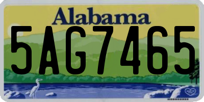 AL license plate 5AG7465