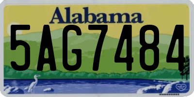 AL license plate 5AG7484