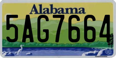 AL license plate 5AG7664