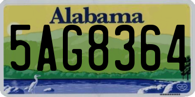 AL license plate 5AG8364