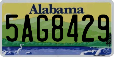 AL license plate 5AG8429