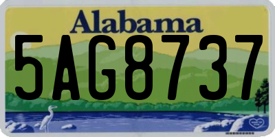 AL license plate 5AG8737