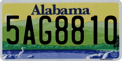 AL license plate 5AG8810