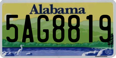 AL license plate 5AG8819
