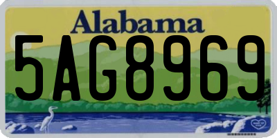 AL license plate 5AG8969