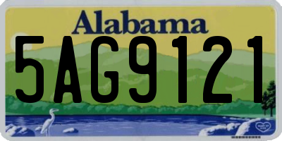 AL license plate 5AG9121