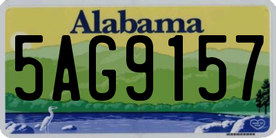 AL license plate 5AG9157