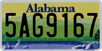 AL license plate 5AG9167