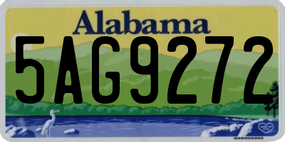 AL license plate 5AG9272
