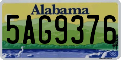 AL license plate 5AG9376
