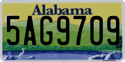 AL license plate 5AG9709
