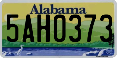 AL license plate 5AH0373