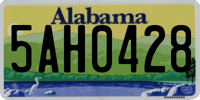 AL license plate 5AH0428