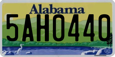 AL license plate 5AH0440