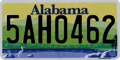 AL license plate 5AH0462
