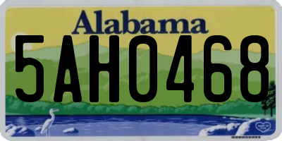 AL license plate 5AH0468