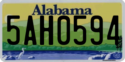 AL license plate 5AH0594