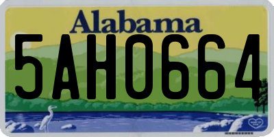 AL license plate 5AH0664