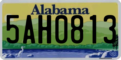 AL license plate 5AH0813