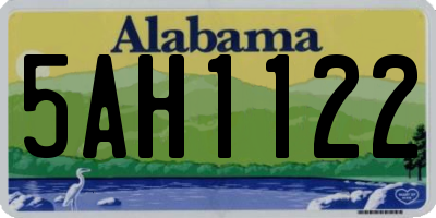 AL license plate 5AH1122