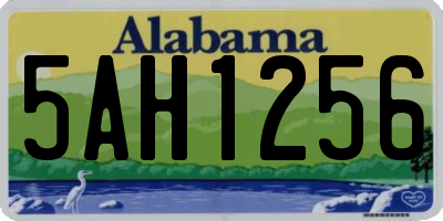AL license plate 5AH1256